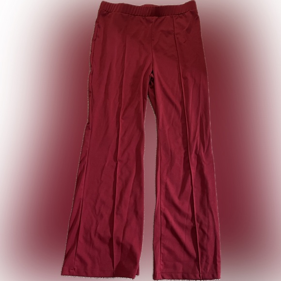Women's XL Flare Pants, High-Waisted, Polyester Spandex Blend, Solid Color - NWT - Picture 2 of 2